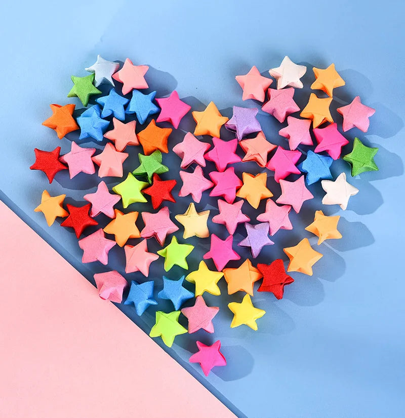 1000 Sheets Colorful Origami Stars Paper Strips Lucky Star 20 Colors Folding Paper Material for Children Handmade Craft DIY Toys