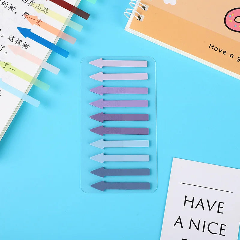 2400 Sheets Transparentes Sticky Notes Self-Adhesive Annotation Read Books Bookmarks Tabs Notepad Aesthetic Stationery