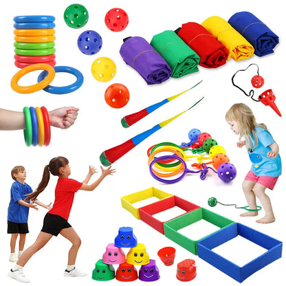 Kids Balance Jump Sensory Integration Training Toys Parish Outdoor Sports Party Social Games Group Activities For 3-6 Year Olds