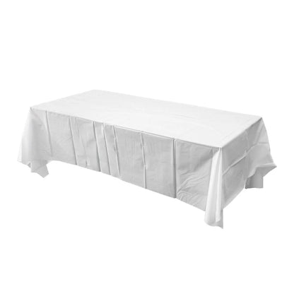 Disposable Table Cloth Cloths Tablecloth Party PE Covers Waterproof Thicken White