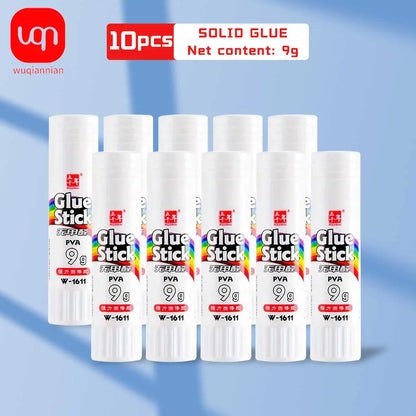 10pcs safe strong adhesive solid glue stick portable non-toxic sealing solid glue student stationery home office supplies