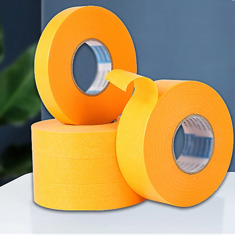 10PCS Yellow High Viscosity Painting Masking Paper Adhesive Painters Tape Beautiful Sewing Color Separation Tape Car stick