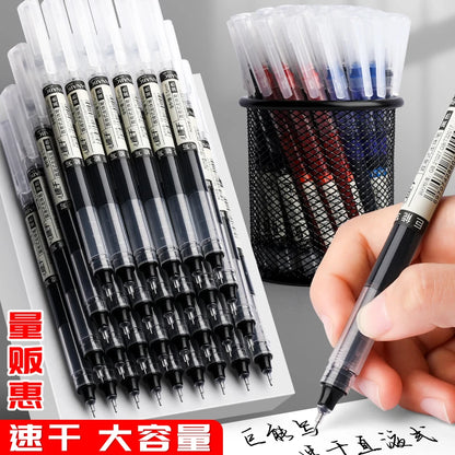 High Quality Needle Type Gel Pens Straight Liquid Ballpoint Pen Kawaii Stationery School Office Supplies Writing