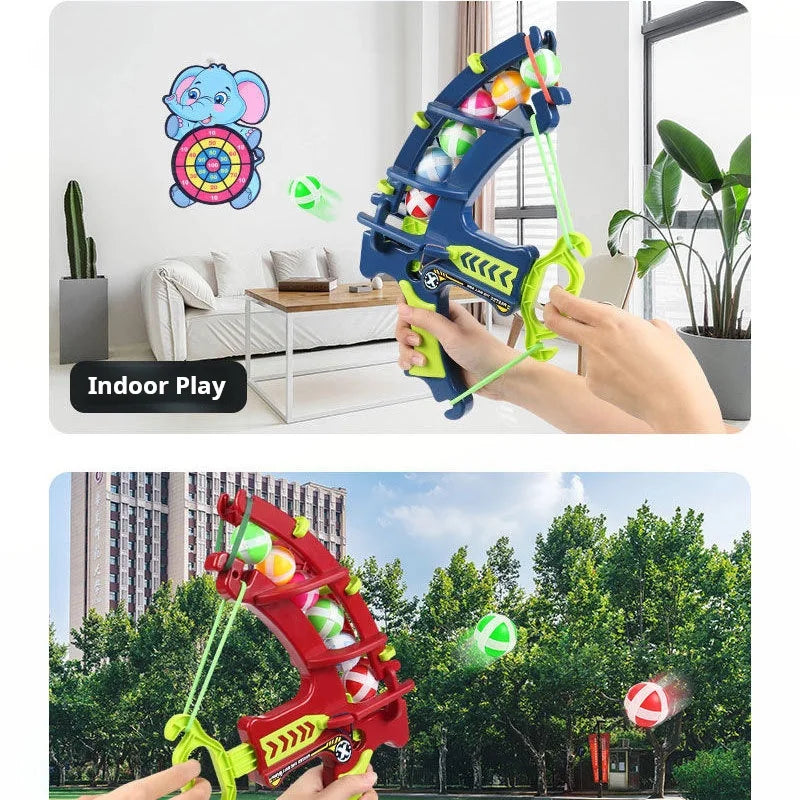 Montessori Throw Sport Slingshot Target Sticky Ball Dartboard Basketball Board Games Educational Children's outdoor Game toy