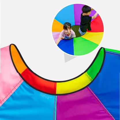 Multi Person Interaction Outdoor Toy Whack-a-mole Rainbow Umbrella Parachute Game Rainbow Umbrella Parachute Children Toys