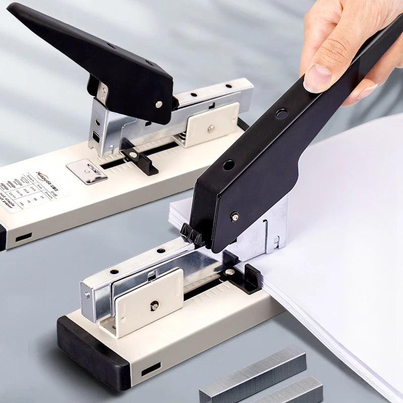 Large Capacity Paper Binding Stapler With Nails Heavy Duty Stapler Bookbinding Stapling Staples Hand Operated Stapler 100 Sheets