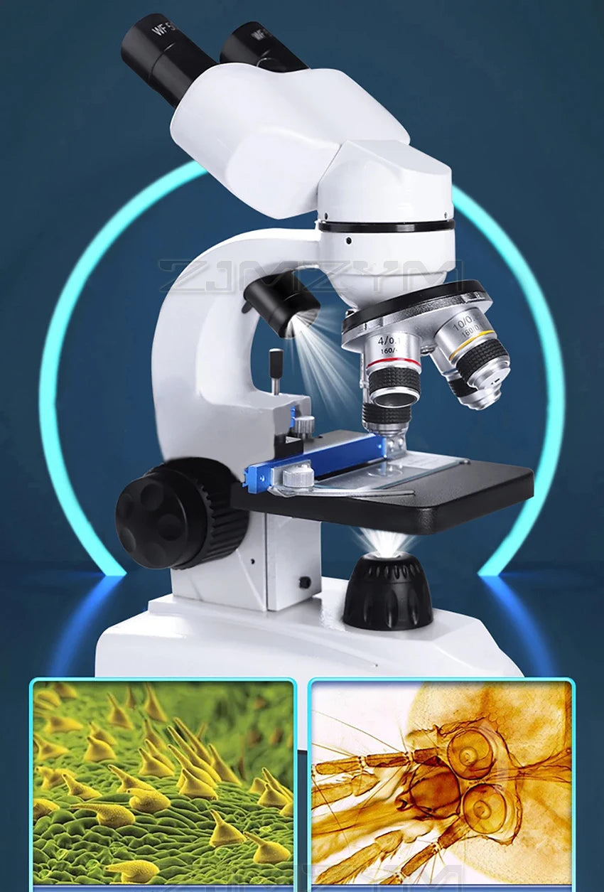 Zoom 30000X Biological HD Microscope Digital laboratory Compound Microscope with Wide-Field 10X and 50X Eyepieces for Lab