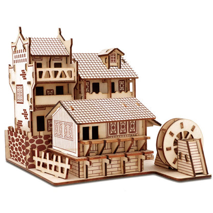 Ancient Town Of Fenghuang 3D Wooden Puzzle Buildings Architecture Jigsaw DIY Educational Toys For Children Kids Home Decoration